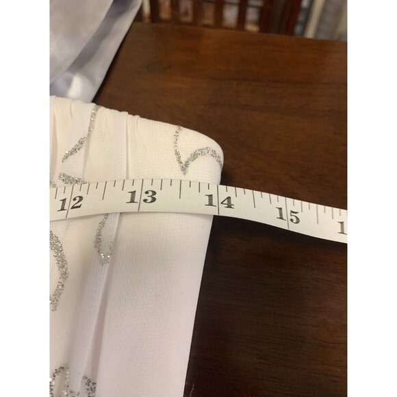 Speechless Girls 16 White Silver Floral Glitter Midi Dress Formal Evening - Picture 5 of 8